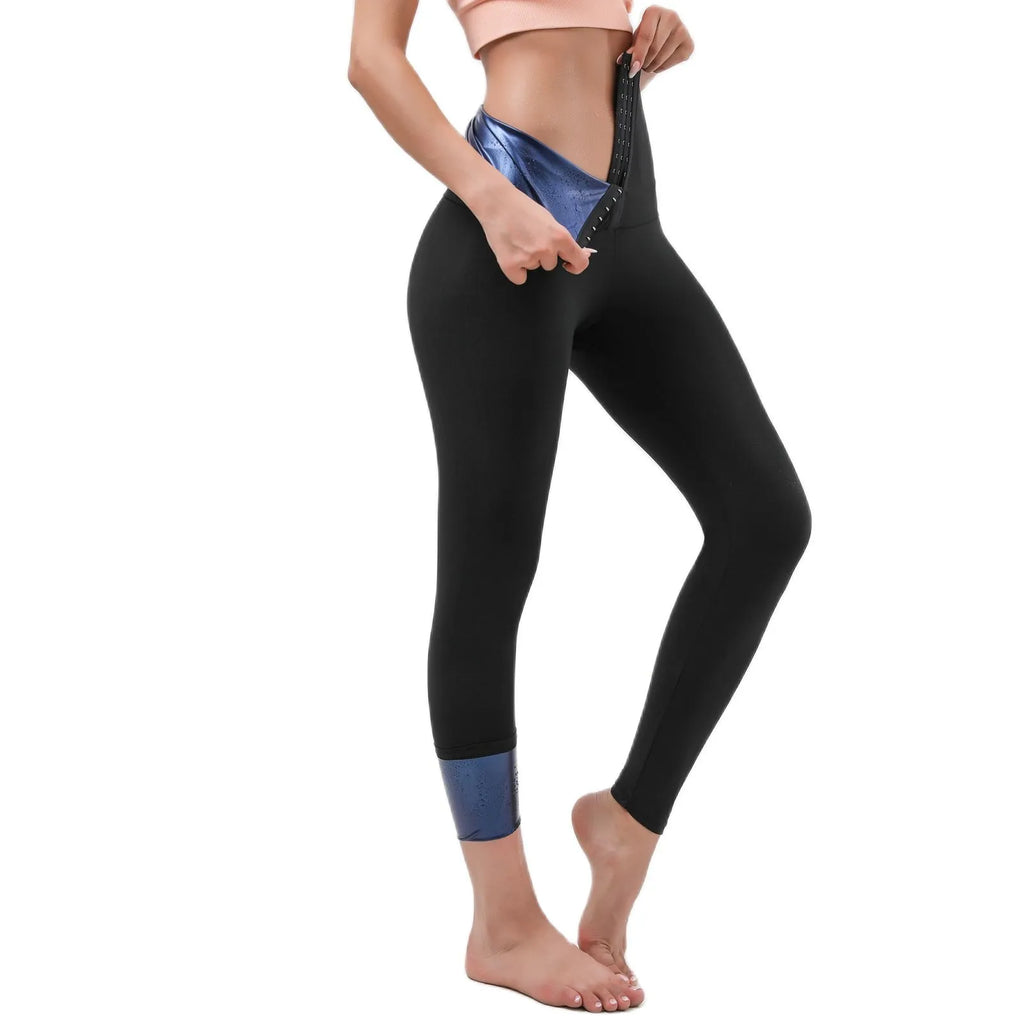 Valentina Calça capri modeladora de corpo térmico feminina, neoprene  emagrecedor, queima gordura nas coxas, melhor terno de sauna para treino,  modelador de controle de barriga de cintura alta para perda de peso