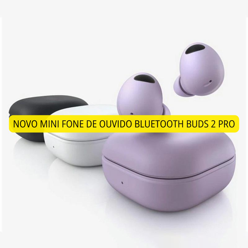 Novo Mini Fone de Ouvido Bluetooth Buds 2 Pro